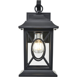 Allbert 1 Light 12.25 inch Powder Coated Black Outdoor Wall Sconce